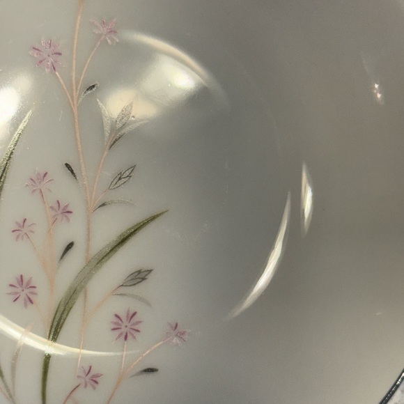 Vintage Eden Fine China Japan 5.5” Bowl Delicate Pink Floral Grasses EUC - Picture 6 of 7